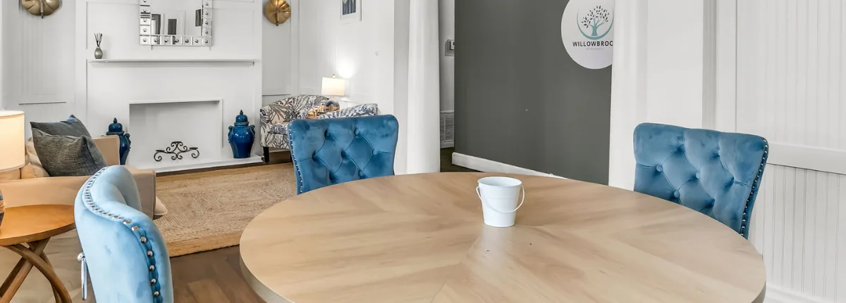 Resident lounge area at Willowbrook Apartments